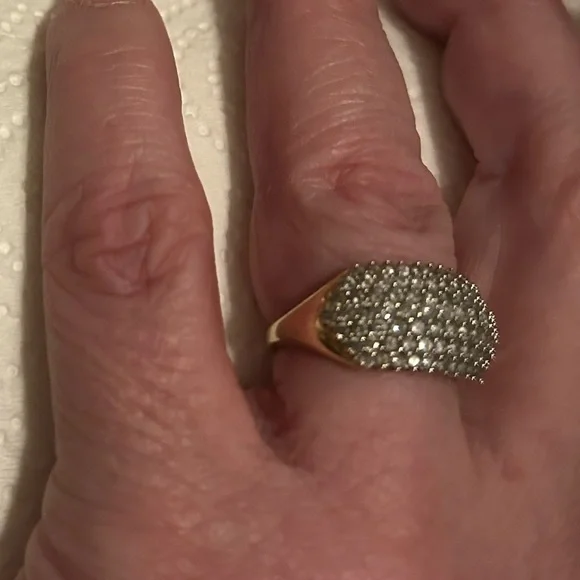 3g 10K 1 & 1/2 carat  Diamond SOLID Yellow Gold NATURAL Diamond  Ring 1.… - Picture 8 of 15